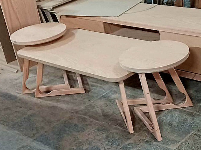 میزجلومبلی وعسلی گرد مدرن مدل آرتاکد۱۴۰۶